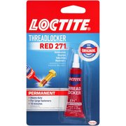 Loctite Threadlocker, Red, Liquid 209741